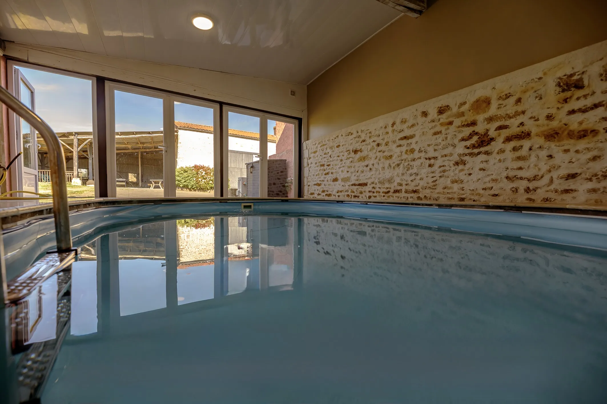 Corps de Ferme - vue piscine